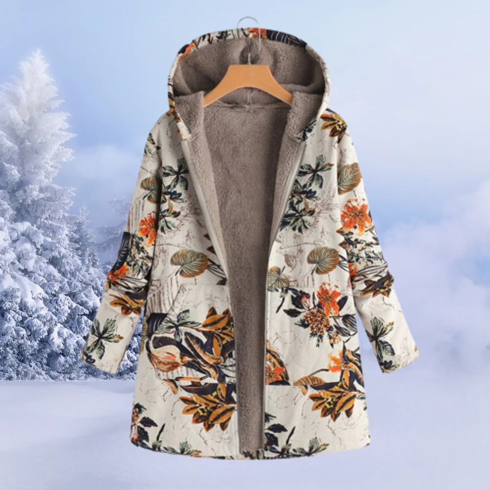 Manteau d’Hiver Femme Élégant avec Capuche – Chaud et Coupe-Vent – Image 8