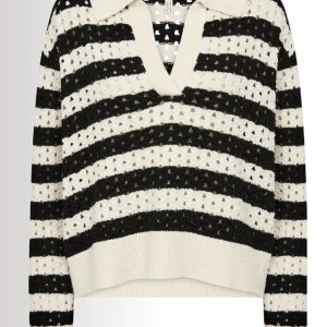 Chandail Rayé à col polo Naiya