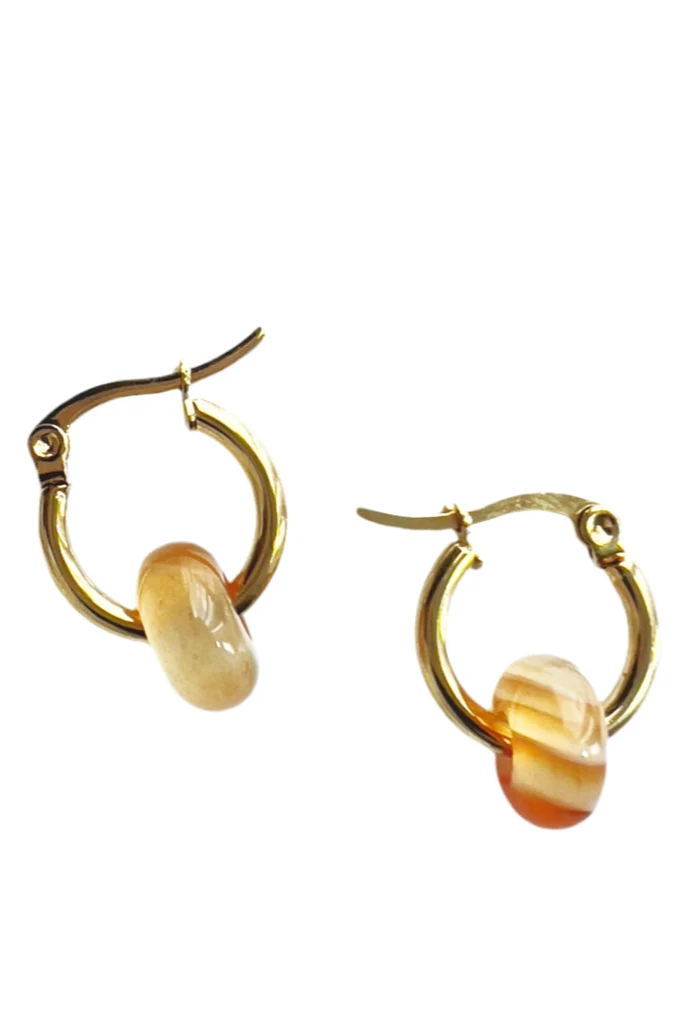 YELLOW DOTS STUDIO Mini-créoles – Image 2