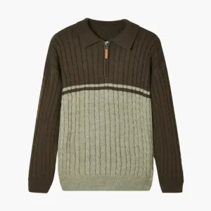 100% Laine Premium à Fermeture Éclair