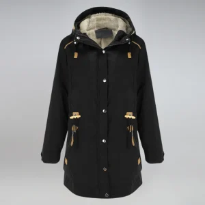 Manteau d’hiver femme – Parka chaude avec doublure polaire et capuche