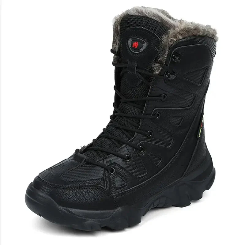 Bottes d’Hiver Hautes Homme – Bottes de Neige Chaudes et Confortables Outdoor – Image 3