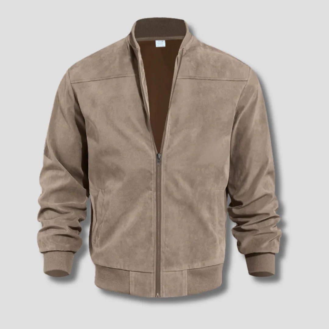Blouson bomber homme – Coupe regular – Léger – Fermeture éclair – Bords-côtes – Style casual – Image 6