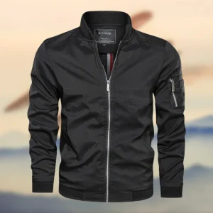 Blouson bomber homme élégant - Coupe regular - Fermeture zippée - Léger et design durable