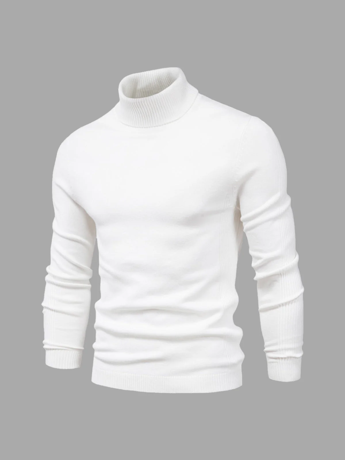 Pull homme à col roulé – Pull col roulé slim fit à coupe moderne