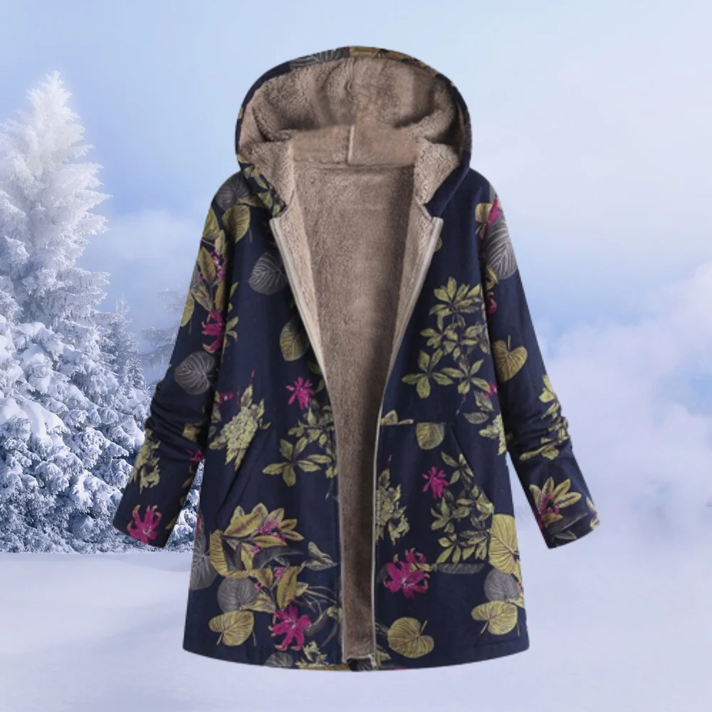 Manteau d’Hiver Femme Élégant avec Capuche – Chaud et Coupe-Vent – Image 6