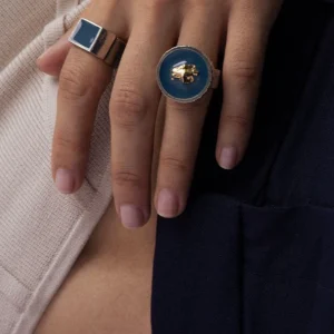 ANNE-MARIE CHAGNON Bague Wallis - Azur
