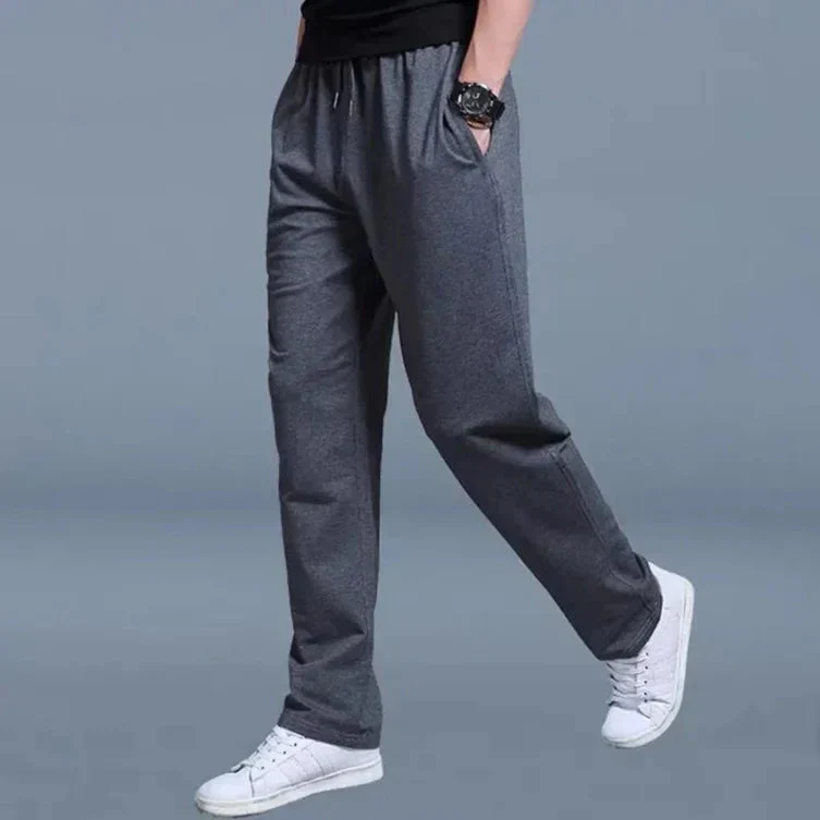 Pantalon de jogging homme – Pantalon confortable à coupe droite avec cordon de serrage – Image 4
