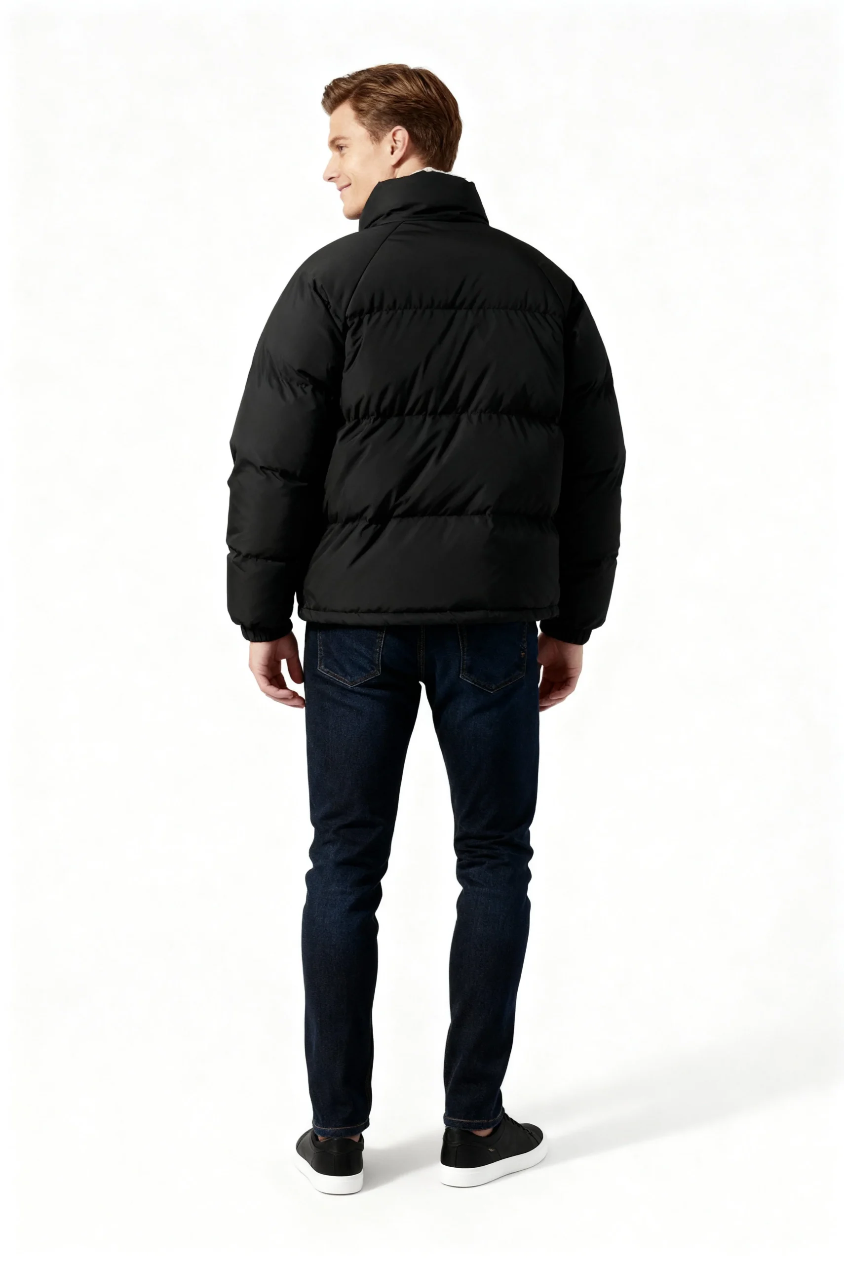 Veste d’Hiver Matelassée Homme – Manteau Chaud avec Col Montant et Doublure – Image 5