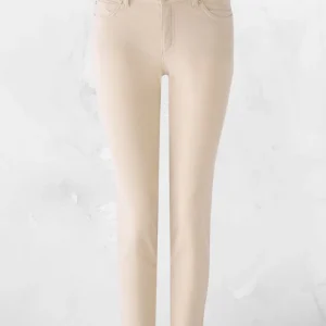 Jeggin en velour cotelé coupe slim, crop