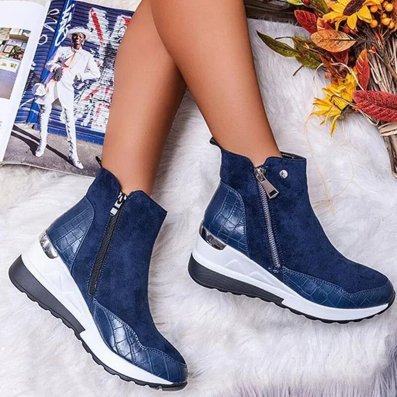 Bottines femme – Boots d’hiver sportives avec doublure douce – Image 5