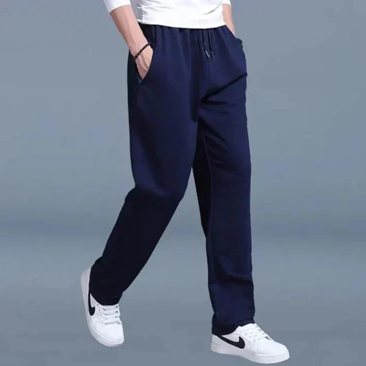 Pantalon de jogging homme – Pantalon confortable à coupe droite avec cordon de serrage – Image 3