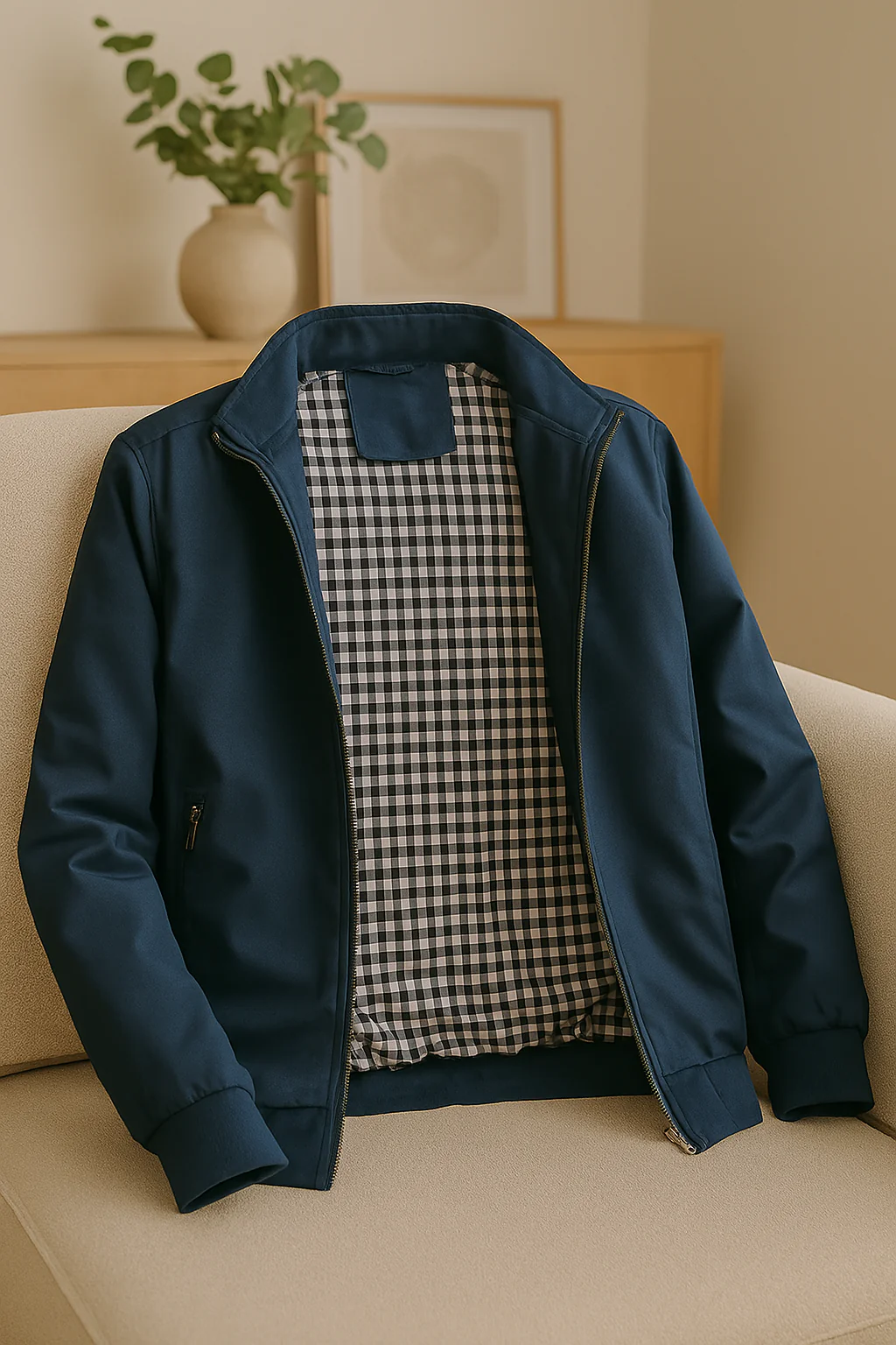 Blouson bomber homme slim fit zippé – Veste légère printemps et automne – Image 5