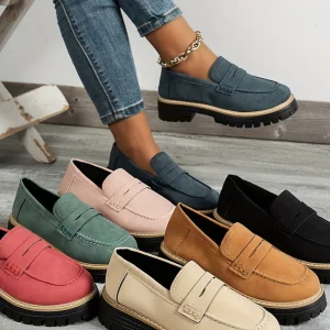 Mocca ~ Mocassins casual chic en suède