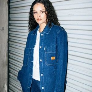 BRIXTON Veste Durham - Rinse Denim