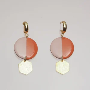 BON MATIN Boucles d'Oreilles Hexa