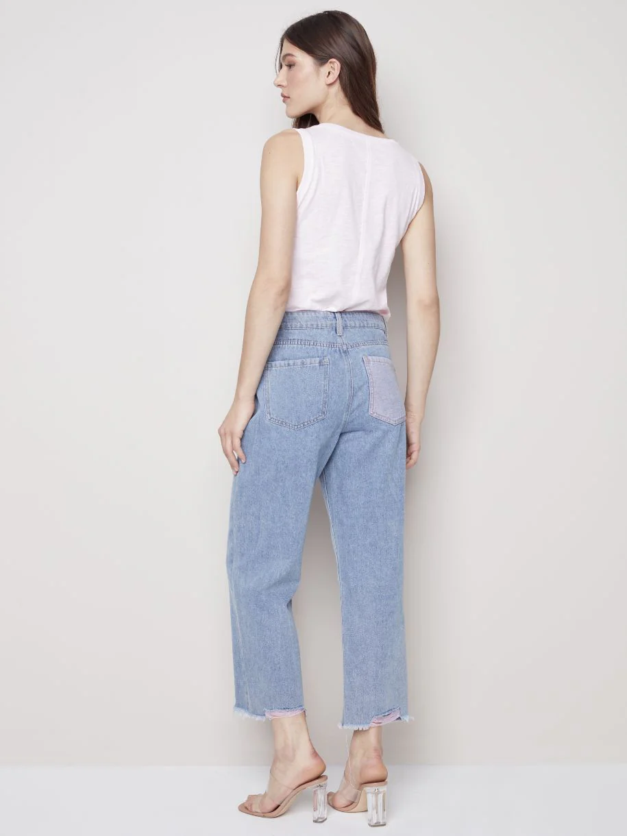 Jeans à bords éffilochés – Image 3