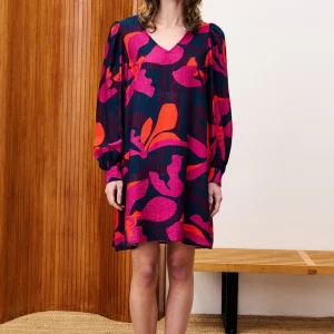 FRNCH PARIS Robe Callie - Geo Flowers
