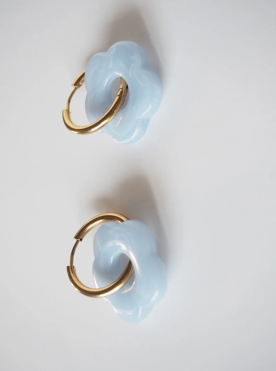 BON MATIN Boucles d'Oreilles La Fleur