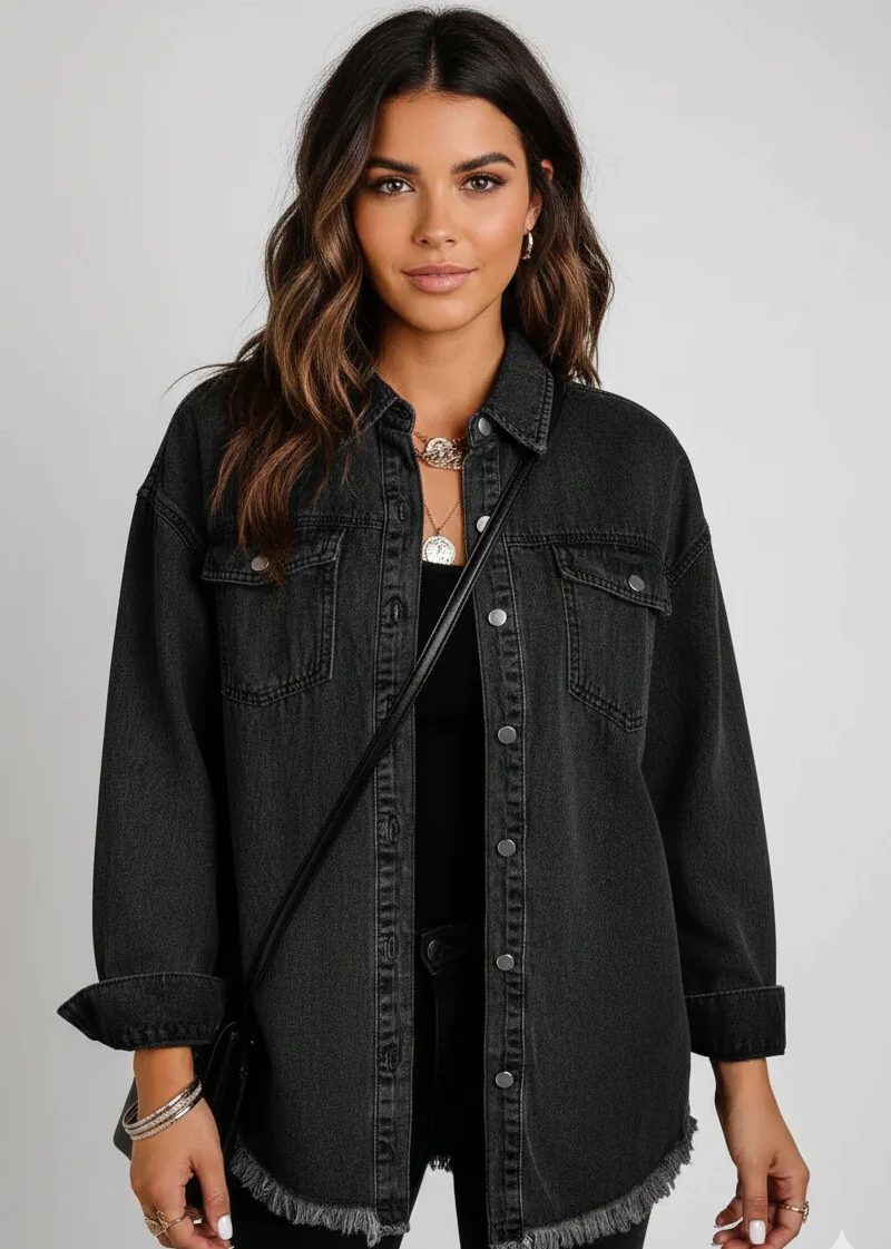 Jade ~ Veste en jean intemporelle et décontractée