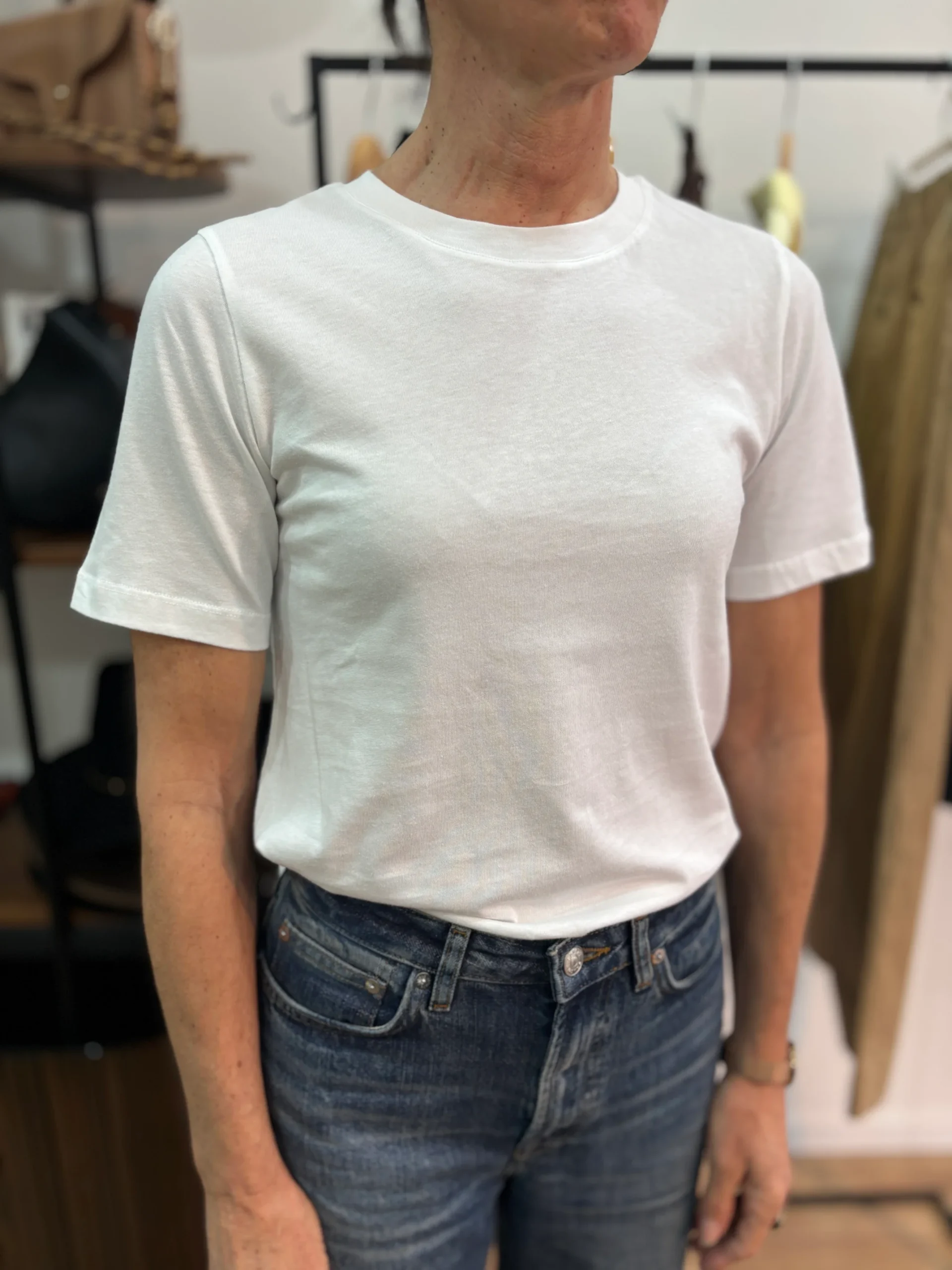 T-shirt coton bio à col rond - YERSÉ – Image 3