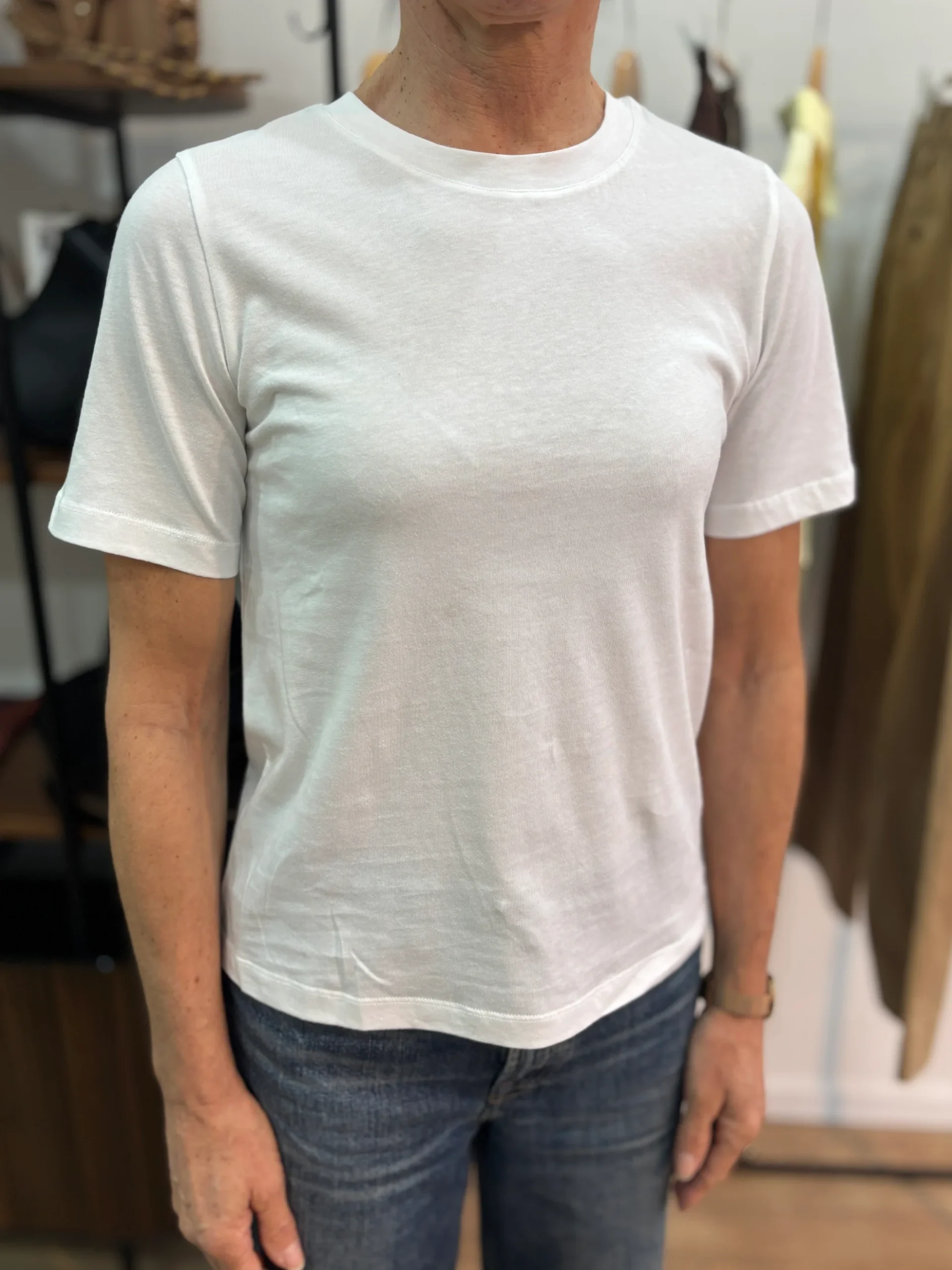 T-shirt coton bio à col rond - YERSÉ