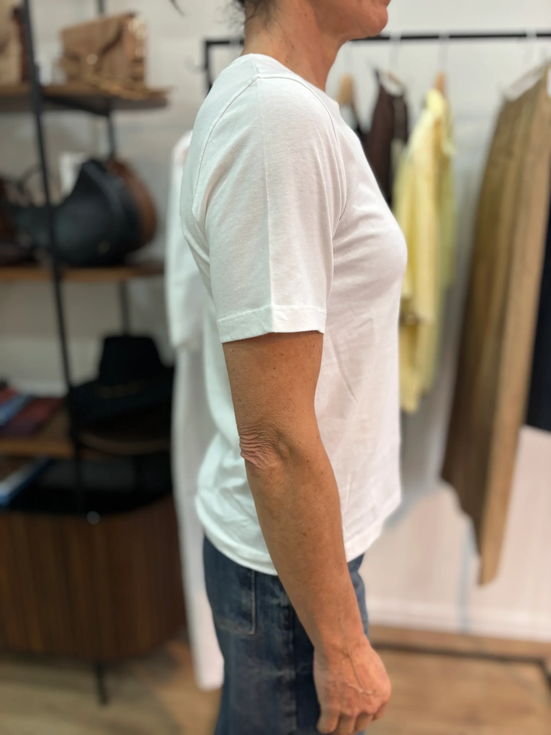 T-shirt coton bio à col rond - YERSÉ – Image 5