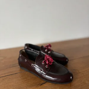 Boat Loafer Brushed Burgundy - POSA