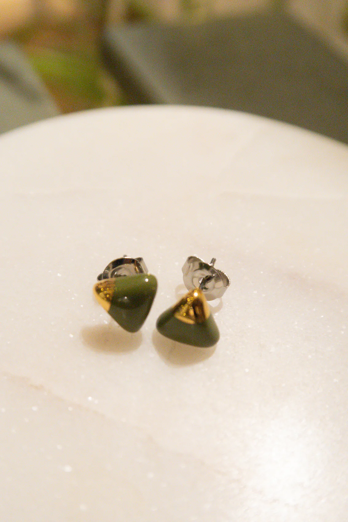 KAG Boucles d'Oreilles Céramique Triangle – Image 6