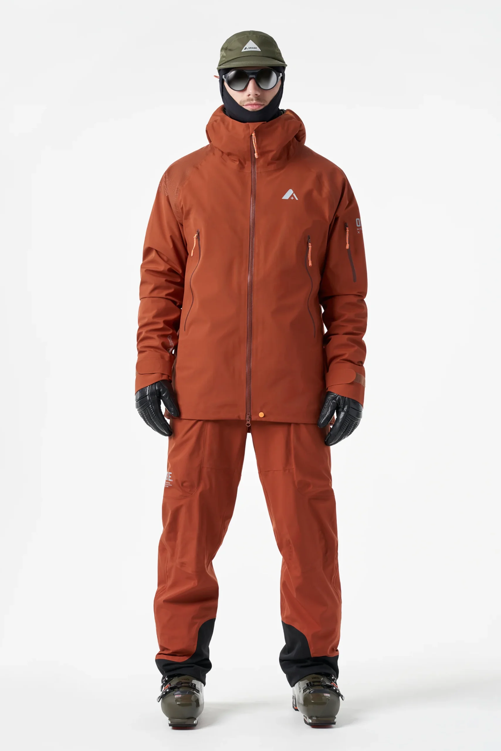 Veste légère MTN-X Glacier 3L pour homme - Terre cuite foncée – Image 2