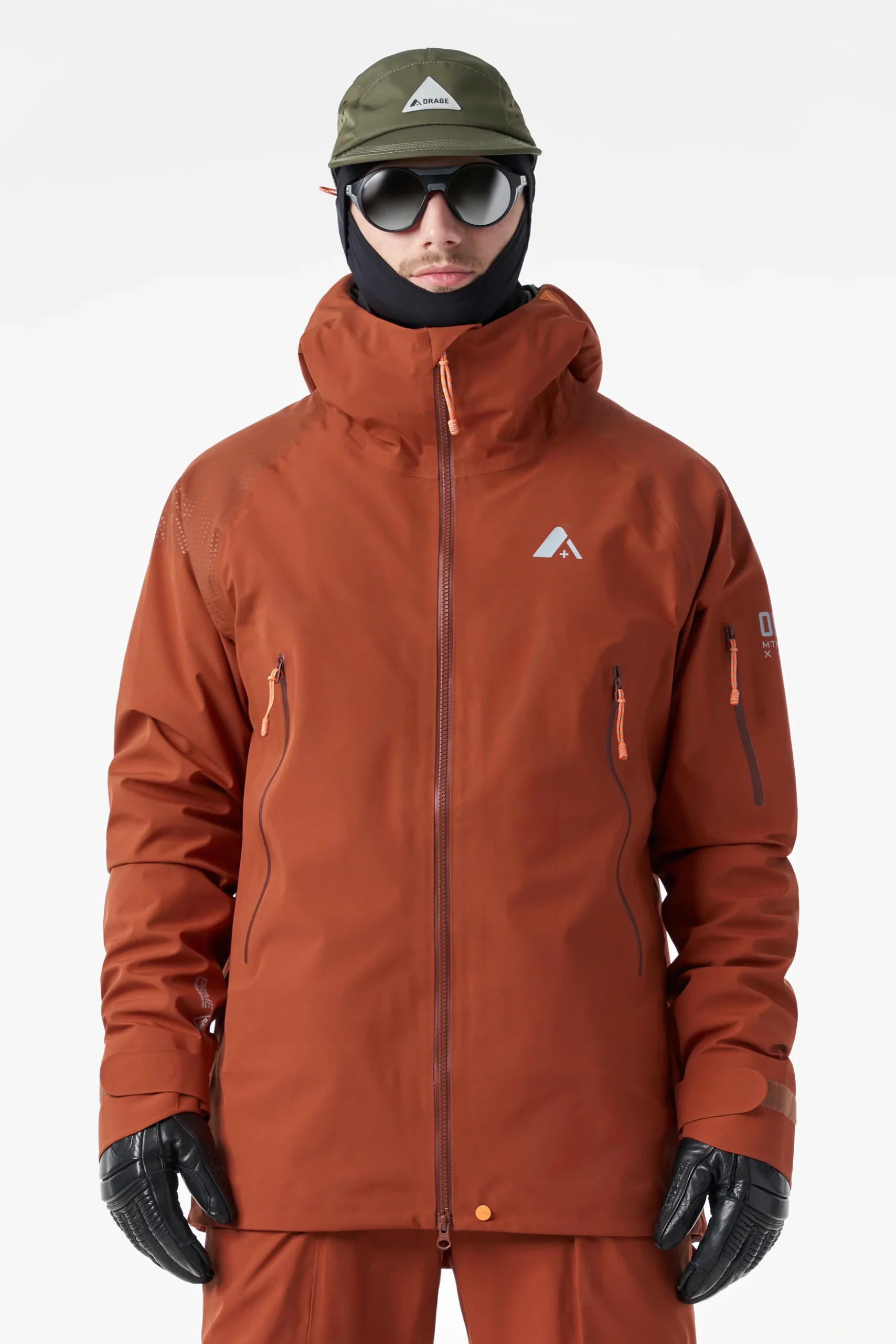 Veste légère MTN-X Glacier 3L pour homme - Terre cuite foncée – Image 4