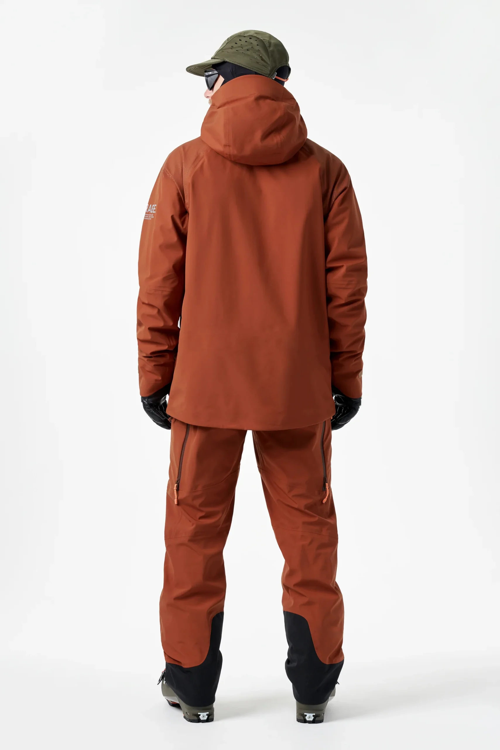 Veste légère MTN-X Glacier 3L pour homme - Terre cuite foncée – Image 5