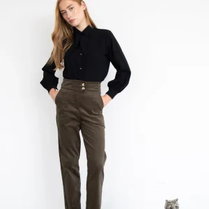 EVE LAVOIE Pantalon Graham - Olive