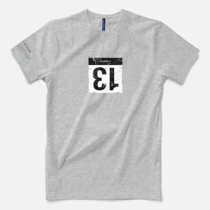 Bib Number 13 - T-shirt - Melange Grey