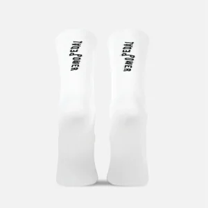 Pedal Power - Cycling Socks - White