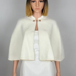 Cape-bolero en laine- Camille