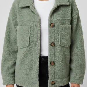 Katia ~ veste en polaire douce avec boutons