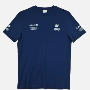 La Machine X EF Pro Cycling - Globe T-shirt - Dark Navy Blue