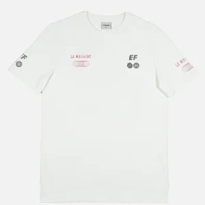La Machine X EF Pro Cycling - Globe T-shirt - Off White