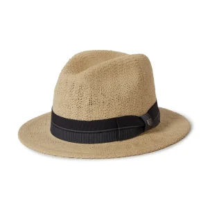 BRIXTON Chapeau Roma - Naturel et Noir