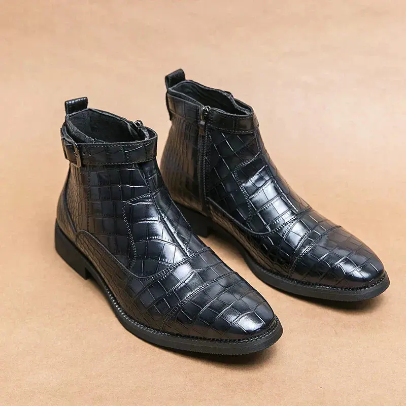 Dylan | Bottines en Cuir Synthétique avec Boucle – Image 3