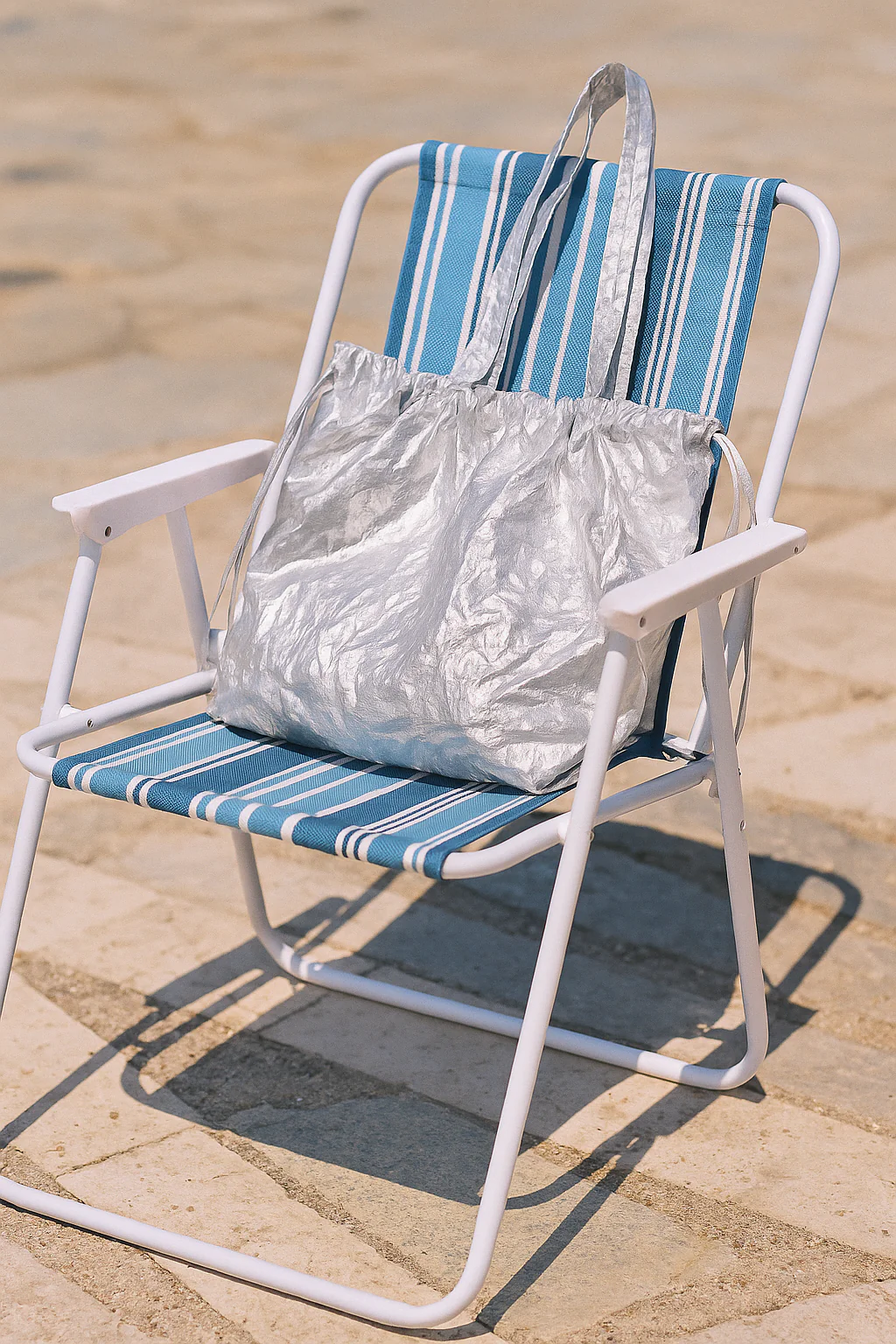 Sac Ava lamé argenté – Image 4