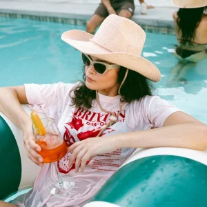 BRIXTON Chapeau Austin Cowboy - Rose Clair