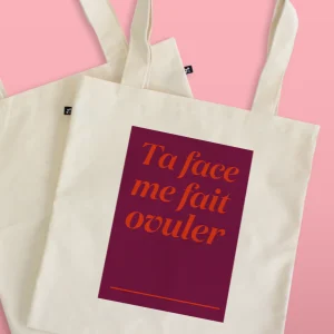 OUI MANON Sac Tote Bag - Ta Face Me Fait Ovuler
