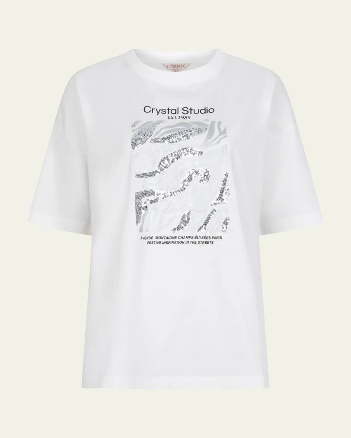 T-SHIRT CRYSTAL STUDIO