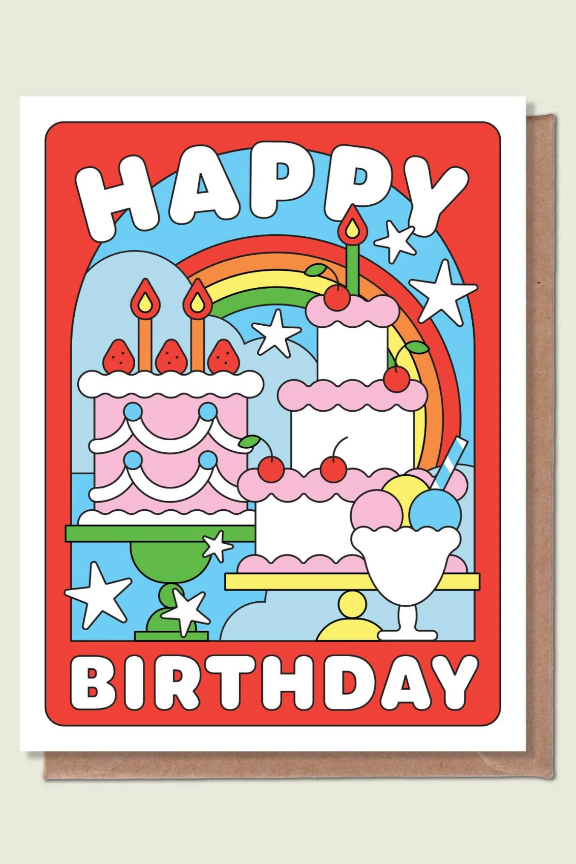 EPEE LAPIN STUDIO Carte de Vœux - Happy Birthday Desserts – Image 2