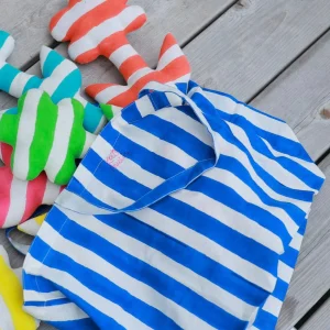 KATE AUSTIN Sac Market à Rayures - Cabana Bleu et Blanc