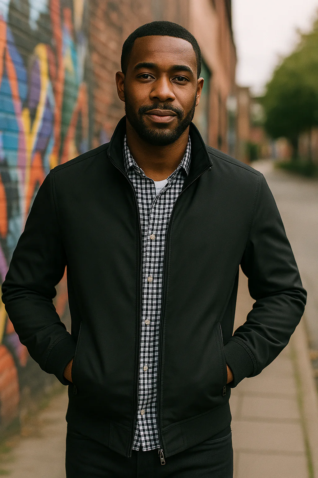 Blouson bomber homme slim fit zippé – Veste légère printemps et automne – Image 4