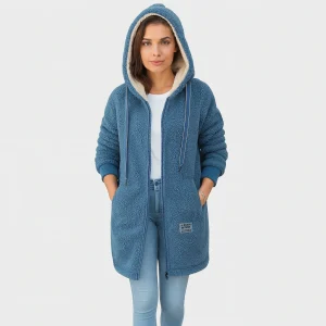 Veste Teddy Femme avec Capuche – Douce, Chaude & Design Confortable