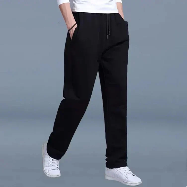 Pantalon de jogging homme – Pantalon confortable à coupe droite avec cordon de serrage – Image 2